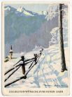 Postcard containing a snow scene and New Year greetings, from Ferdinand Heim, Ulm, Germany, to Colonel McBain, Peppermires, Brancepeth, 12 December 1948
