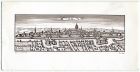 Christmas card containing a drawing of Ulm, Germany, in 1600; from Ferdinand Heim [to Colonel H. McBain], n.d. [1960s - 1970s]