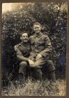 Photograph of officer cadets H. McBain and Jim King at the Artists Rifles Camp, Romford, Essex, n.d. [1916]