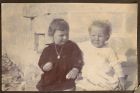 Photograph of two young children, including Hughie [McBain], right, n.d. [early 20th c.]