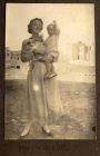 Photograph of May McBain [sister of Hubert] with Hughie McBain as a small child, Malta, n.d. [ c.1917]