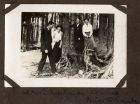Photograph of Wilfred McBain, Miss Banks, Connie and Miss D. Banks, on a visit to Loch Eck, Argyll, May 1919