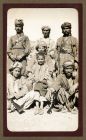 Photograph of a group of Indian tribesmen and boys, North West Frontier Province, India, n.d. [1930]