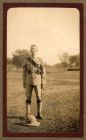 Photograph of Sergeant George Pinkney, 2nd Battalion The Durham Light Infantry in uniform, taken at Sialkot, India, 23 December 1928