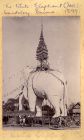 Photograph of the White Elephant idol at Mandalay, Burma, 1899