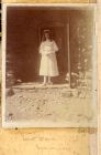 Photograph of Edith Bacon, possibly dressed for a first communion, Barian, India, 1909