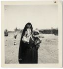 Photograph of an Arab tribeswoman and child, possibly in Egypt, c.1942