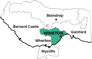 Map showing parishes adjacent to Winston St. Andrew