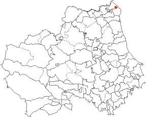 Map showing Horsley Hill St. Lawrence The Martyr