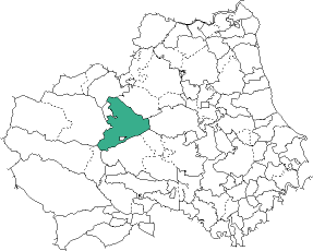 Map showing Wolsingham St. Mary and St. Stephen