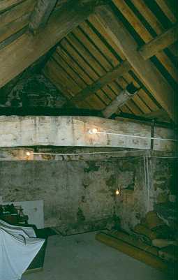 Roof beams inside The Bastle at Millhouse Grange, Bardon Mill. Photo by Peter Ryder. Roof beams inside The Bastle at Millhouse Grange, Bardon Mill. Photo by Peter Ryder.