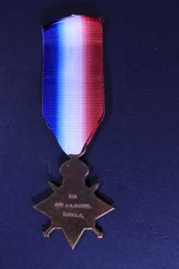 1914-15 Star - 306 SJT A.G. BURNIR. DURH:L.I.