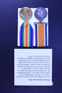 Victory Medal (1914-18) - 81225 PTE. W.S. BURN DURH L.I.