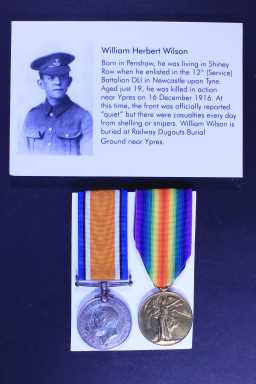 British War Medal (1914-20) - 32276 PTE. W.H. WILSON. DURH.L