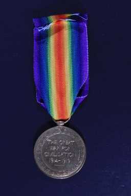 Victory Medal (1914-18) - LIEUT. J.G. RAINE.