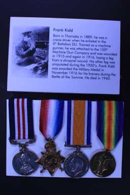 Victory Medal (1914-18) - 5-2247 PTE. F. KIDD. DURH.L.I.