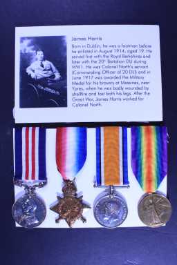 Military Medal - 20-1068 PTE J. HARRIS. 20/DURH