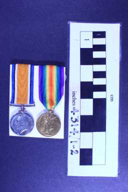British War Medal (1914-20) - 22-407 PTE. W. GLENDINNING. DU