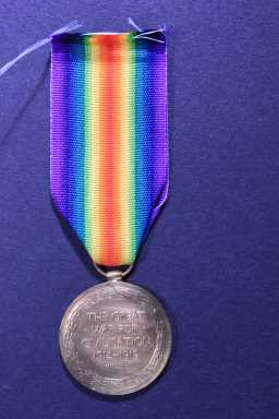 Victory Medal (1914-18) - 3-9287 SJT. C. BARELLA. DURH. 