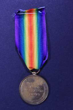 Victory Medal (1914-18) - 32674 PTE. J.J. BLOOMFIELD. DU
