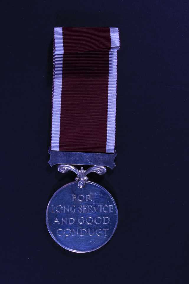 Long Service & Good Conduct - LT. (Q.M.) G. FLANNIGAN. D.L.I