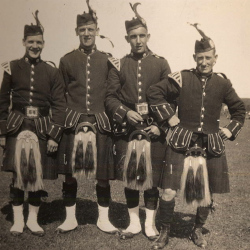 Scots soldiers at a training camp shared with the 1st Cadet Battalion Durham Light Infantry, Scarborough 1932 (D/DLI 2/3