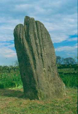 Matfen standing stone. Photo by Northumberland County Council.