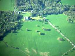 Aerial view over the grounds around Wallington Hall. Photo © Tim Gates.
