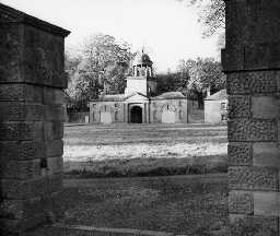 Clock Tower at Wallington Hall. Photo Northumberland County Council, 1956.