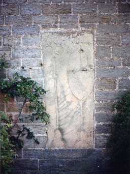 Medieval grave cover, East Shaftoe. Photo by Northumberland County Council.