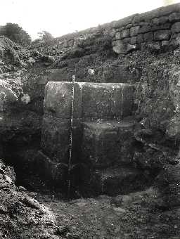 Excavation of west gate at Rudchester in 1924. Photo © Newcastle University, courtesy of the Museum of Antiquities/Society of Antiquaries of Newcastle
