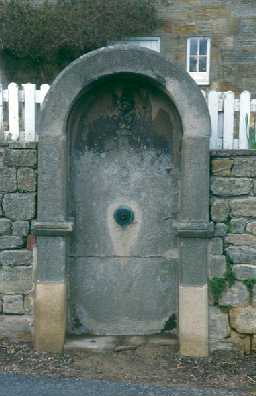 Drinking fountain in Mitford. Photo by Northumberland County Council.