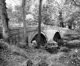 Foss Bridge over River Wansbeck. Photo Northumberland County Council, 1956.
