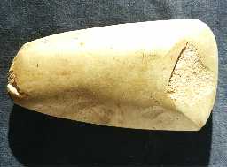 Stone axe from Maiden's Hall. Photo Northumberland County Council, 1996.