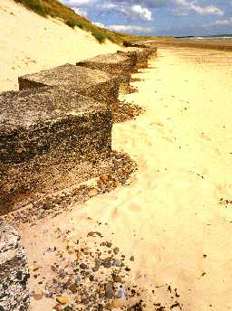 Ironside's 'crust' at Hadston Links, East Chevington. Photo by Glasgow University.