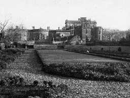 Gardens at Seaton Delaval Hall. Photo Northumberland County Council, 1957.