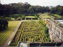 Gardens at Seaton Delaval Hall. Photo by Northumberland County Council, 1990s.