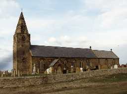 Church of St Bartholomew, Newbiggin-by-the-Sea. Photo by Northumberland County Council, 1991.