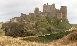 General view of Bamburgh Castle.