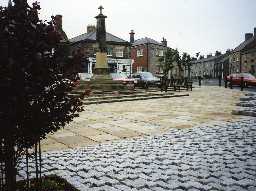 View across Belford Market Place. Photo by Northumberland County Council.