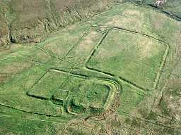 Aerial view of Chew Green Roman camps. Photo © Tim Gates.