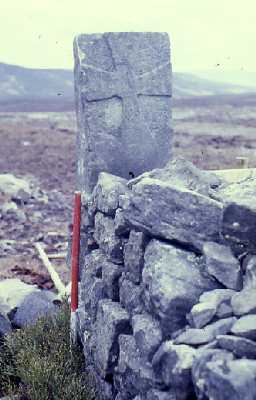 Boundary stone near Callaly Crag.