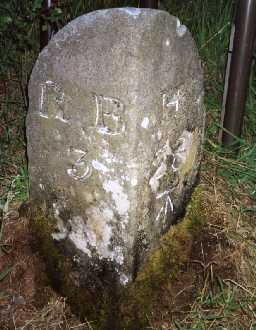 Milestone south-west of Coldside. Photo by I Davison.