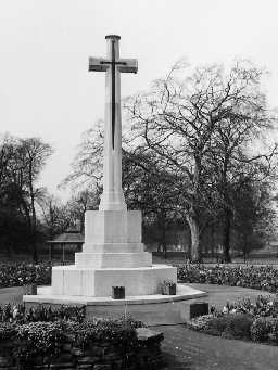 Hexham War Memorial. Photo by Northumberland County Council, 1971.