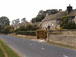 View of Whalton village. Photo Northumberland County Council, 1990.