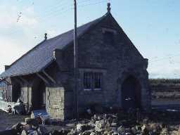 Former goods shed at Acklington Station.