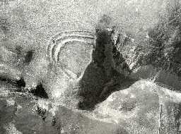 Aerial view of Monday Cleugh Iron Age hillfort. Photo © Tim Gates.