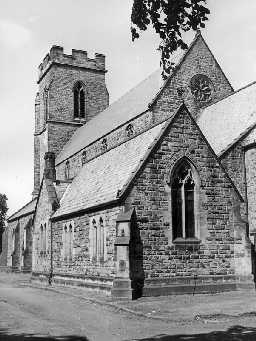 St Paul's Church, Alnwick. Photo Northumberland County Council, 1971.
