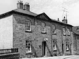 Nos 6 and 8 and the Savings Bank St Michael's Lane, Alnwick. Photo Northumberland County Council, 1971.