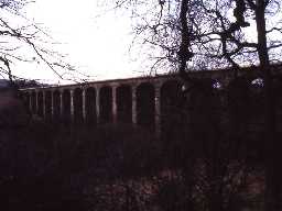 Railway viaduct over River Aln, Lesbury.